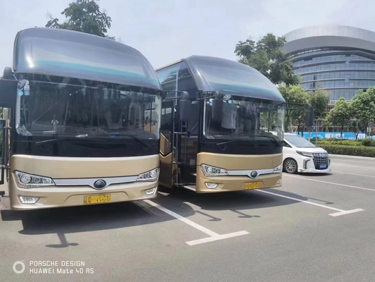 ZK6128 Yutongバス コーチの長い使用されたコーチは54の座席RHD/LHDの後部エンジンをバスで運ぶ