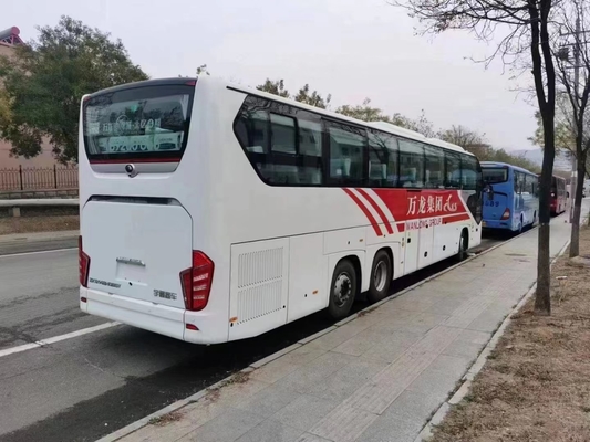 使用された旅客バス 56seater Yutong の倍の後部車軸 ZK6148 2020 年贅沢なコーチ