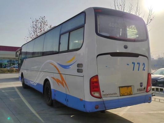 使用されたディーゼル バスはSteeingバスYutong Zk6110 2+3layout 62seatsの後部Yuchaiエンジン バスを訂正する