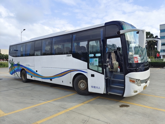 55の座席第2手はアフリカ ディーゼル後部エンジンのコーチのためのYutongのブランドの輸送バスをバスで運ぶ