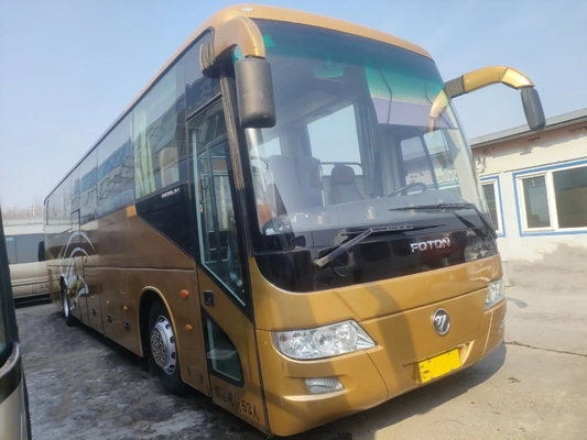 贅沢なバス中間のドア53の座席秒針のFotonバスBJ6120シーリング窓のWeichai使用されたエンジン