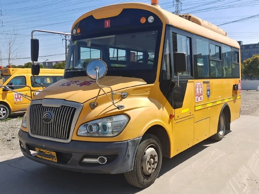 秒針のスクール バス交互計算が付いている黄色い色27の座席前部エンジンのスライディング ウインドウはYutongバスZK6609を使用した
