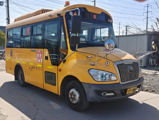 秒針のスクール バス交互計算が付いている黄色い色27の座席前部エンジンのスライディング ウインドウはYutongバスZK6609を使用した