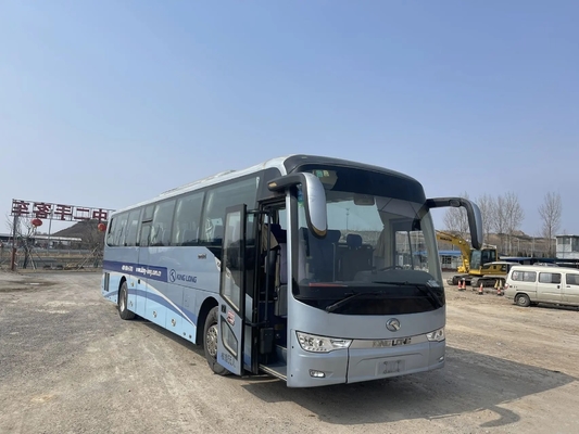 第2手バスは2016年KinglongバスXMQ6120淡いブルーの色48の座席Yuchaiエンジンを12メートル使用した