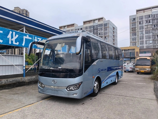 窓を密封する使用されたシャトル バス26の座席バス8.5メートルの220hpエンジンのマニュアル トランスミッションのKinglong XMQ6859