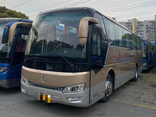 使用されたコーチ バス90%新しい48は第2手ドライブ金ドラゴンXML6112 Weichaiエンジン100km/Hをつける