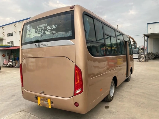 交互計算第2手Zhongtong Lck6660dを搭載する使用された小型バス外的な振動ドア25の座席スライディング ウインドウの前部エンジン
