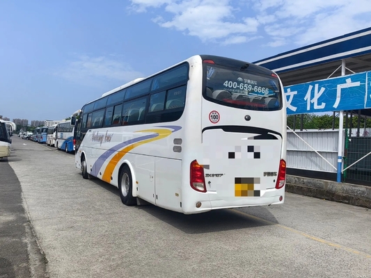 使用されたバス コーチのリーフ・スプリング ユーロIVは49の座席Yuchaiエンジン245hp 10.5第2手若いはさみバスZK6107をメーターで計る