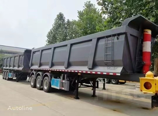 車軸2/3/4のの半使用されたトレーラーの真新しいダンプのトレーラーは中国製60トンに荷を積む