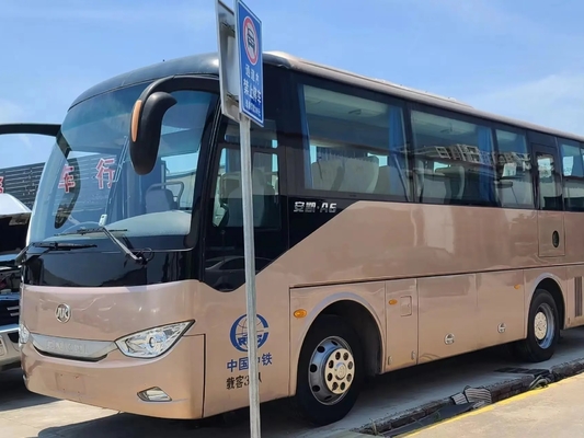 使用されたディーゼル バスは2015の年のユーロIVのエミッション規格35の座席シーリング窓シャンペンAnkaiバスHFF6859を着色する