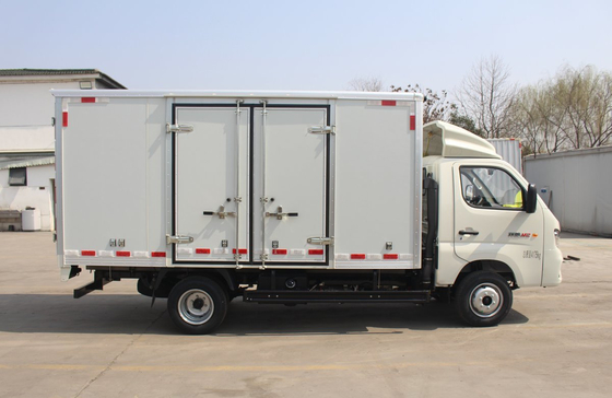 ミニボックス トラック 3.7 メートル バン 2 ドアのシングルキャビンのボックス A/C ガソリンエンジン 6 タイヤ