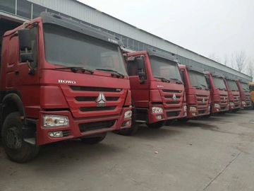 赤い色のDongfeng 6x4の第2手のダンプカー トラックはユーロ3のディーゼル機関を運転します