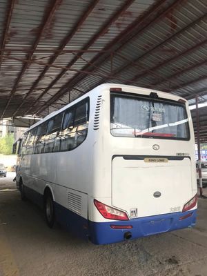 KinglongのAC後部エンジンの青および白い色のよい状態のブランドによって使用される観光バスのSencond手バスXMQ6898 39seats