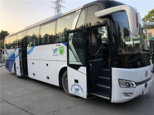 YuchaiエンジンVIPは使用されたコーチの両開きドアのエアバッグのシャーシの乗客のバスによって使用される金ドラゴン バスXML6112 48座席をつける