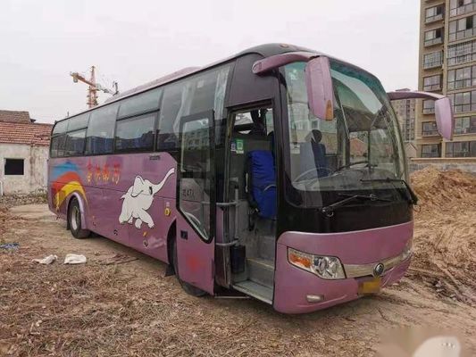 Yutongのアフリカの鋼鉄シャーシ47の座席左のステアリング ユーロIIIのよい状態の低いキロメートルのためのZK6107によって使用されるコーチ バス