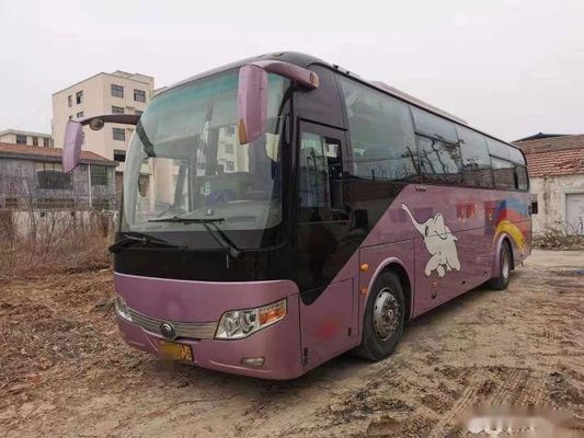 Yutongのアフリカの鋼鉄シャーシ47の座席左のステアリング ユーロIIIのよい状態の低いキロメートルのためのZK6107によって使用されるコーチ バス