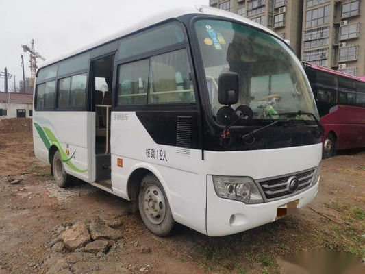 使用されたYutongはZk6609d1 19をつけるYuchaiエンジン85Kwを使用した小型バス単一のドアの低いキロメートルをバスで運ぶ