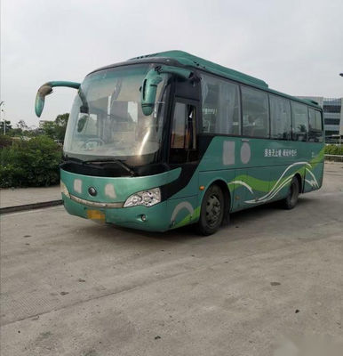 使用された観光バスYutong ZK6858 34は鋼鉄シャーシの空気懸濁液Yuchai 162kwをつける