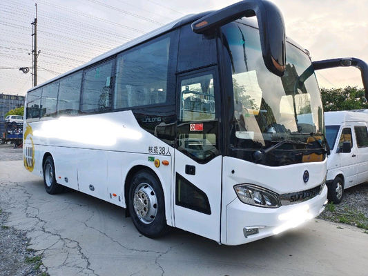 38Seats新しい観光バスのSunlongのブランドSLK6903のエアバッグのシャーシ2020のEuro6新しいコーチ バス低いキロメートルのYuchaiの後部エンジン