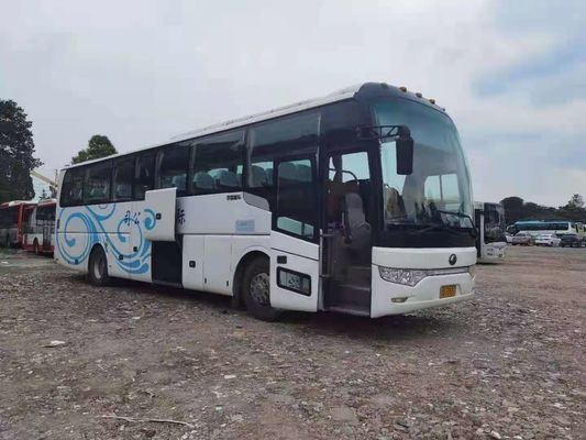 Yutong使用されたバスZK6122 49は鋼鉄シャーシの両開きドアの使用された乗客バス左手ドライブWP.10後部エンジンをつける