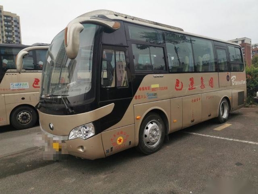 147kw観光事業Yutongはコースター バス35座席左手ドライブ乗客バスを使用した