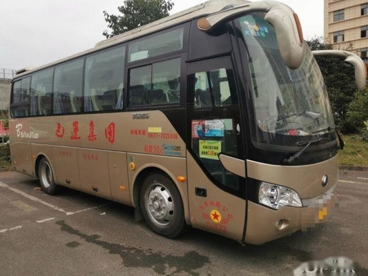 147kw観光事業Yutongはコースター バス35座席左手ドライブ乗客バスを使用した
