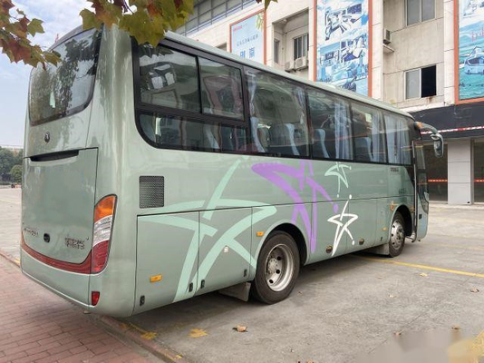 贅沢なコーチ バスは完全な設備が付いている都市バスを使用した使用されたディーゼル乗客が中古LHDのコーチ バスをバスで運ぶ