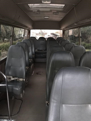 中古のトヨタ・コースター バス3TRガソリン バスは2013年の使用で23台の座席小型バスを使用した