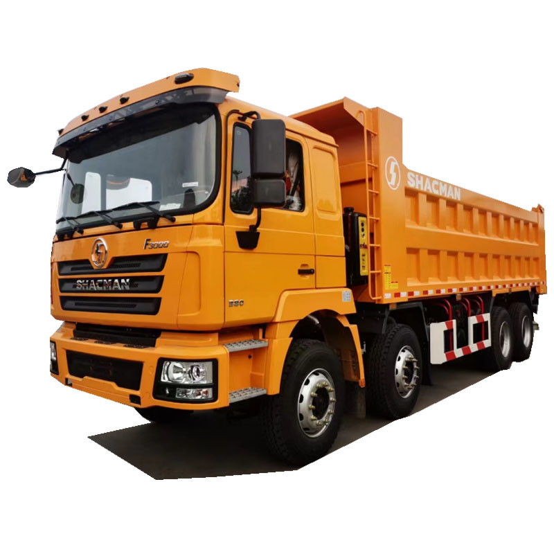 25立方メートルは15トンがユーロII 8x4右ドライブRhdのダンプカー430hpに荷を積むディーゼル ダンプ トラックをバケツでくむ