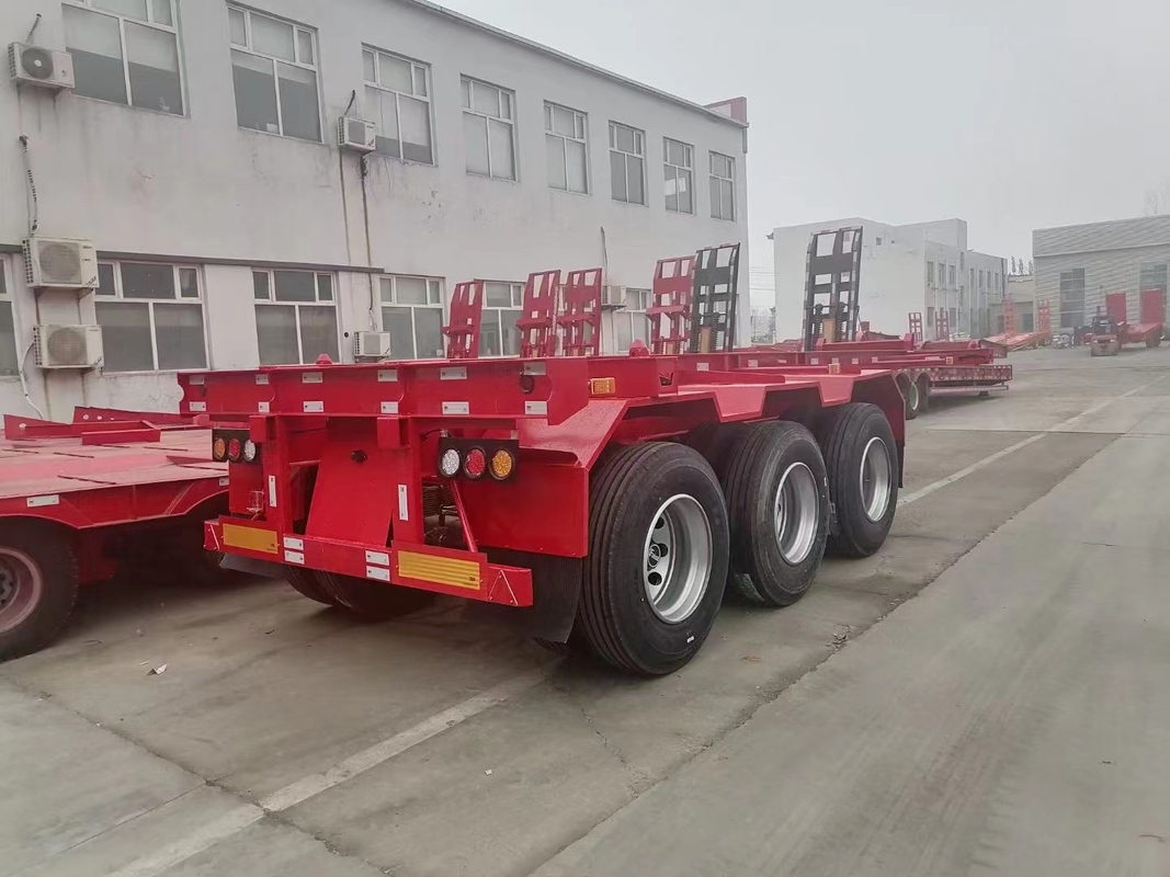 真新しい中国製半3つの車軸トレーラーのプラットホームのトレーラー