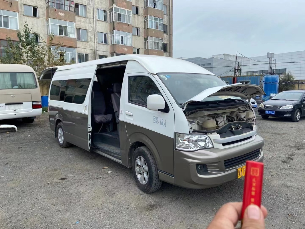 2016年18座席によって使用される小型バス ガソリンJINBEI Hiace 3TZエンジン事故無し良い状態で