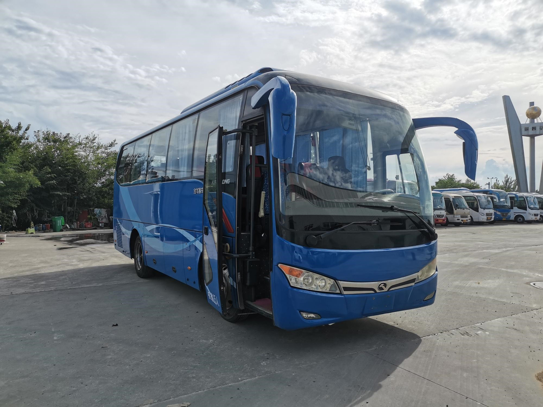 XMQ6802によって使用されたバスKinglongはステアリング コーチ35seatsに電気YC4G 147kwのエアー バッグの懸濁液を去った