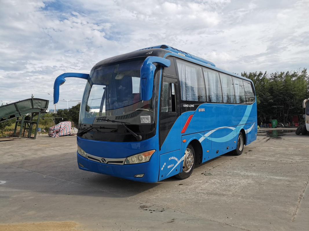 XMQ6802によって使用されたバスKinglongはステアリング コーチ35seatsに電気YC4G 147kwのエアー バッグの懸濁液を去った