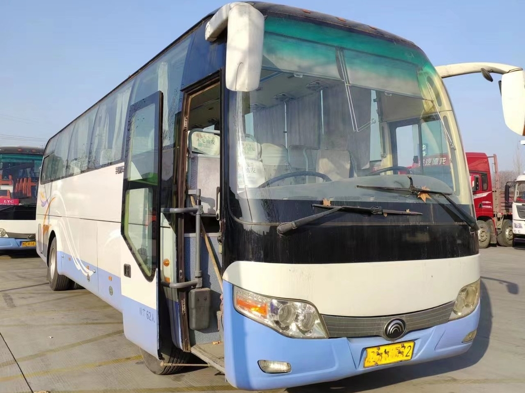 使用されたディーゼル バスはSteeingバスYutong Zk6110 2+3layout 62seatsの後部Yuchaiエンジン バスを訂正する