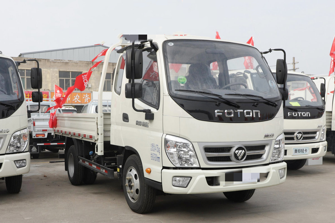 左手ドライブFotonのトラックをひっくり返す使用されたトラックのダンプ132hpライト ダンプ トラック4x2の新しいダンプカー
