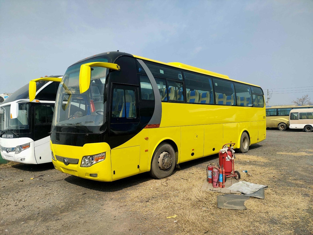 使用されたシャトル バスのYutong ZK6110の後部エンジン バス49seats 2ドアのエアバッグの懸濁液