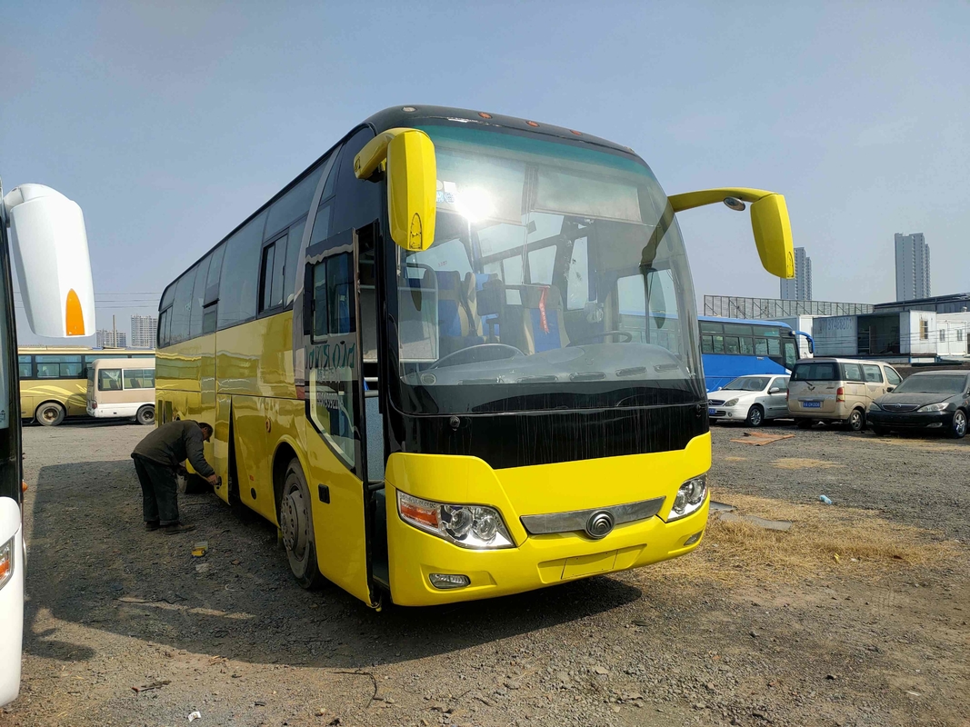 使用されたシャトル バスのYutong ZK6110の後部エンジン バス49seats 2ドアのエアバッグの懸濁液