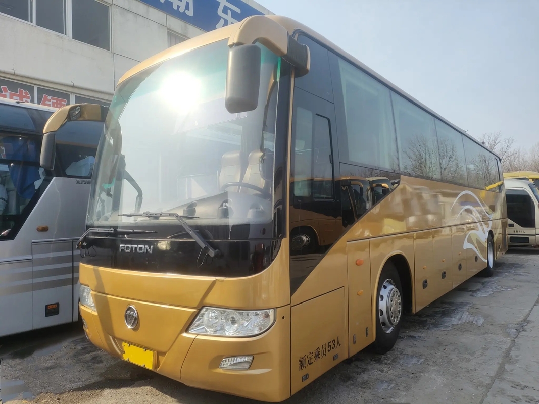 贅沢なバス中間のドア53の座席秒針のFotonバスBJ6120シーリング窓のWeichai使用されたエンジン