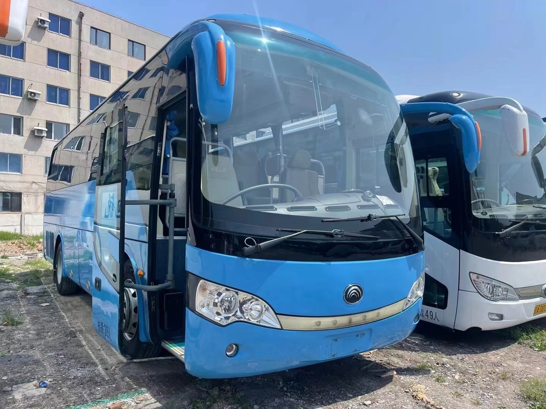 バスおよびコーチ39の座席Yuchai使用されたエンジン245hp 2015の年の青い色まれなエンジンの若者はさみZK6908