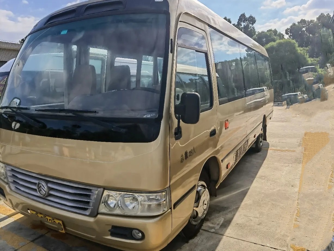 使用された小さいバス28座席前部エンジンは空気7メートルのConditoner 5250kg車両総量150hpの金ドラゴンXML9729を