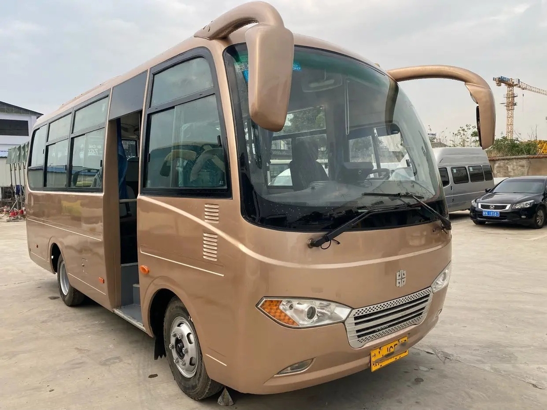 交互計算第2手Zhongtong Lck6660dを搭載する使用された小型バス外的な振動ドア25の座席スライディング ウインドウの前部エンジン