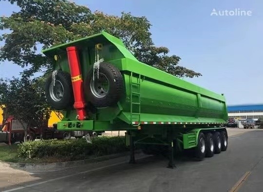 車軸2/3/4のの半使用されたトレーラーの真新しいダンプのトレーラーは中国製60トンに荷を積む