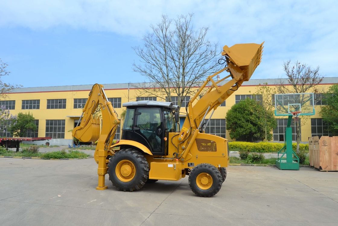使用された国際的なトラックは8トン車両総量の真新しいバックホウの積込み機のYuchaiエンジン1.3mの³の積込み機容量を