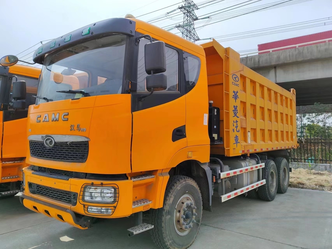使用された商業ダンプ トラック316hp 6×4ドライブ モデル10タイヤCAMCの頑丈なダンプ トラックの平らな頭部