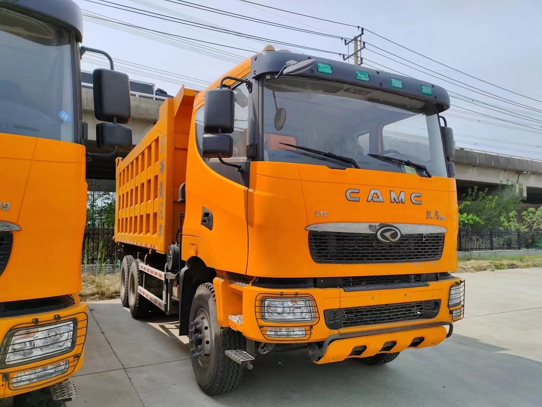 使用された商業ダンプ トラック316hp 6×4ドライブ モデル10タイヤCAMCの頑丈なダンプ トラックの平らな頭部