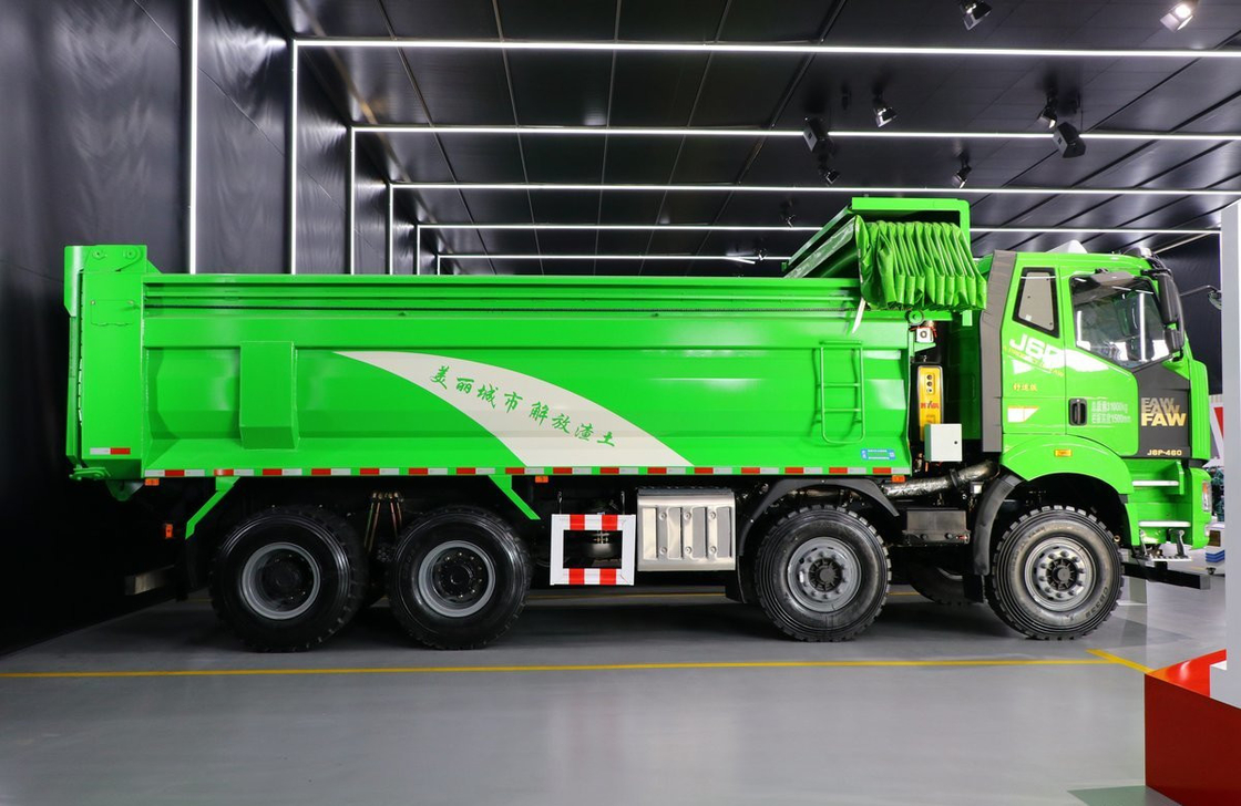 中古 トラック ティッパー 販売 12 タイヤ FAW J6P ダンプ トラック CNG 460hp フラット 屋根 キャビン