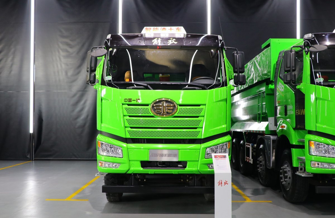中古 トラック ティッパー 販売 12 タイヤ FAW J6P ダンプ トラック CNG 460hp フラット 屋根 キャビン
