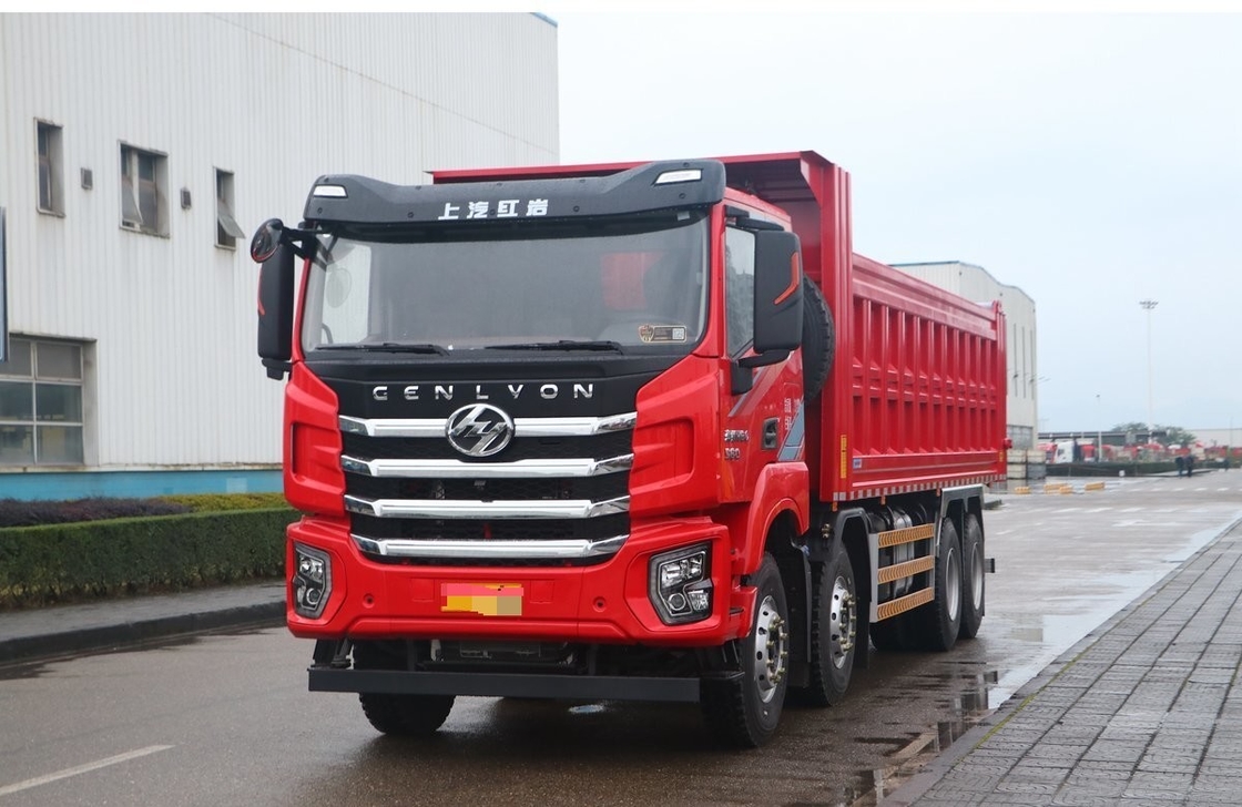 ホンヤン 560hp C6 積載 20 トン 12 タイヤ 使われた ティッパー トラック ダンパー 8×4 LHD/RHD