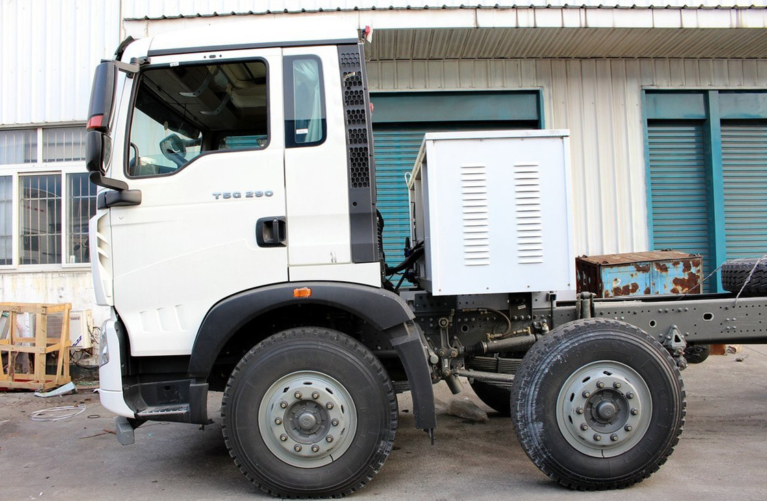 シノ・ティッパー・トラック ホウ・ダンパー・シャシ 8×4 シングル・キャビン 2席 LNG 290hp 9.2メートル 長