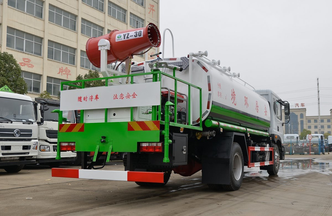 ストリートスプリンクラートラック ドンフェン 4×2 水タンカー 原子化砲 230hp カミンズエンジン